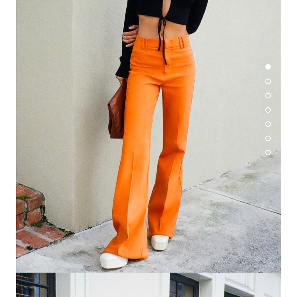 Flared Orange Pants